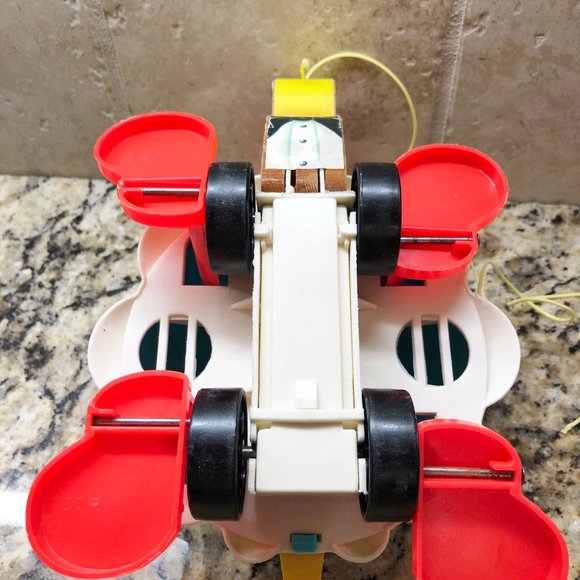 Tippy Toe Turtle Fisher Price 1962 VTG Pull Toy Bell Sound # 773 - Picture 11 of 12